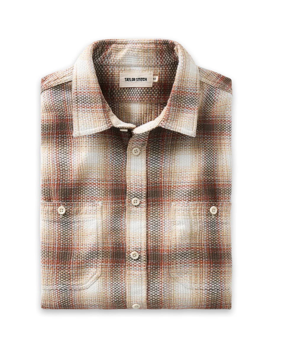 Taylor Stitch The Utility Shirt in Seaside Check Sashiko