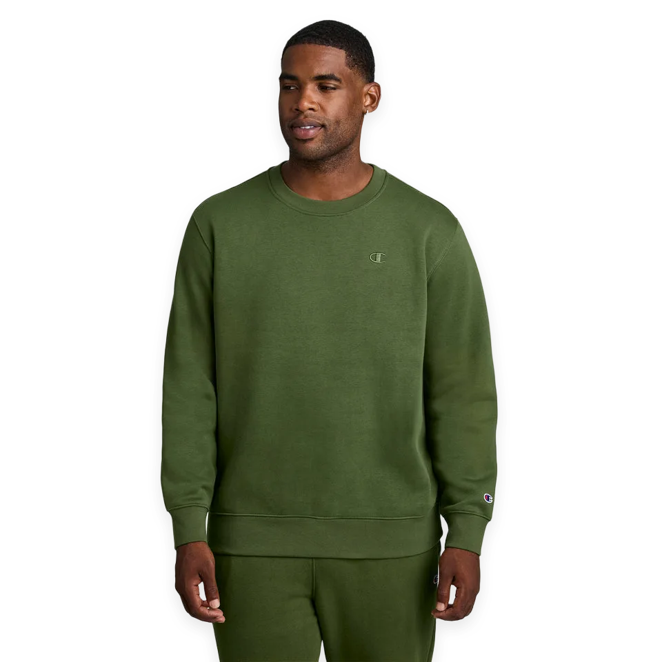 Champion Powerblend Crewneck Sweatshirt, C Logo · Big & Tall