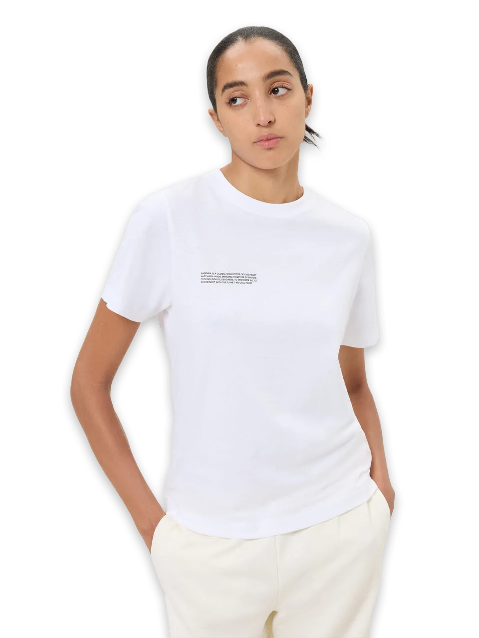 Pangaia Womens Midweight T-Shirt—White