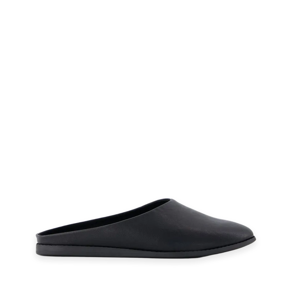 TOMS Womens Amelia Mule Black Faux Leather