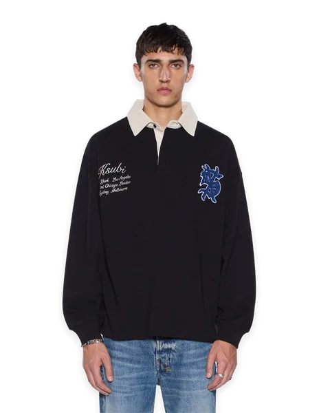 Ksubi RUGGED RUGBY LS JERSEY BLACK FADE