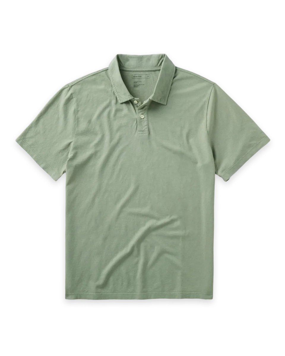 Taylor Stitch The Cotton Hemp Polo in Sage