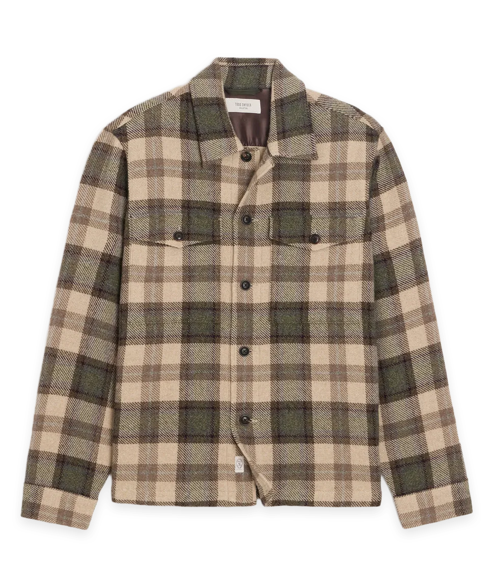 Todd Snyder Cashmere-Wool Lowland Shirt Jacket
