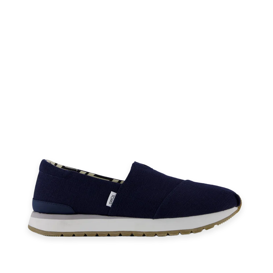 TOMS Mens Resident Plus Navy Heritage Canvas