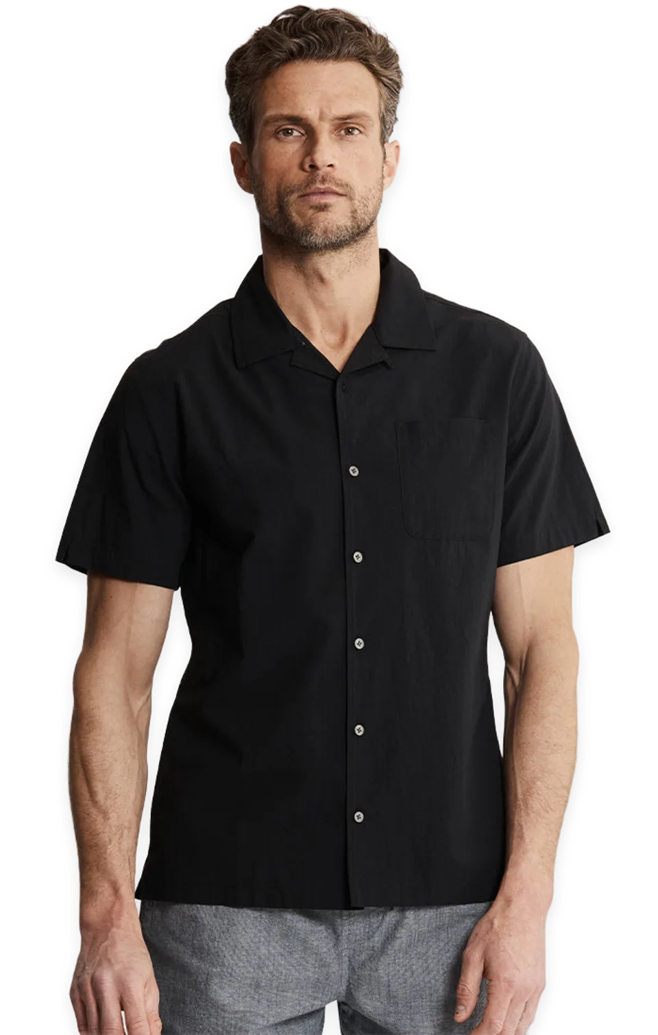 Jachs NY Paper Touch Short Sleeve Camp Shirt