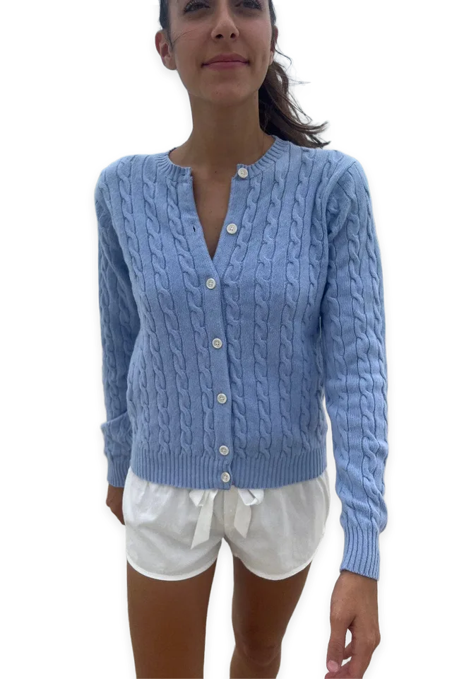 Brandy Melville Olsen Wool Cable Knit Cardigan
