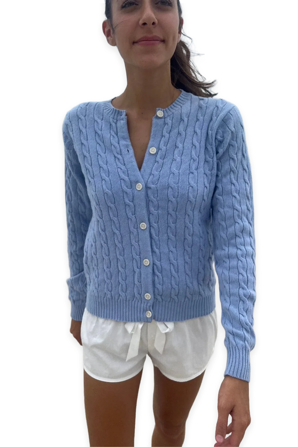 Brandy Melville Olsen Wool Cable Knit Cardigan