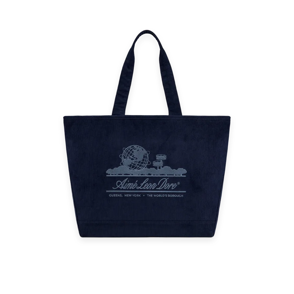 Aimé Leon Dore Large Corduroy Unisphere Tote Bag