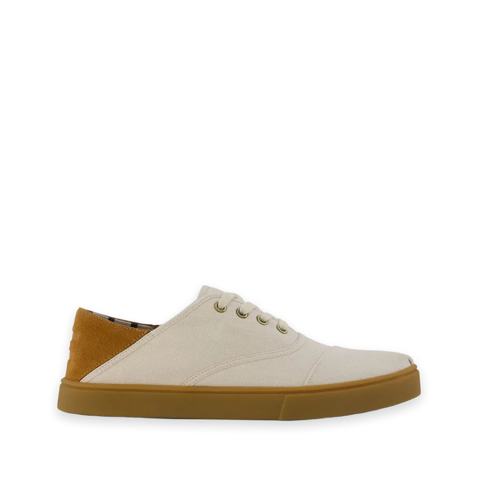 TOMS Mens Cordones Plus Sneaker Natural Canvas