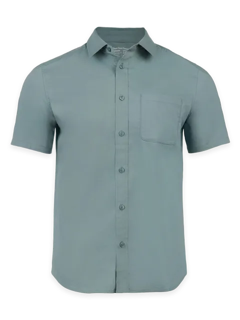 Fresh Clean Threads Harbor Mist All Day Short Sleeve Shirt