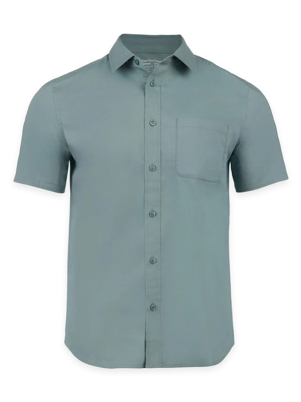 Fresh Clean Threads Harbor Mist All Day Short Sleeve Shirt