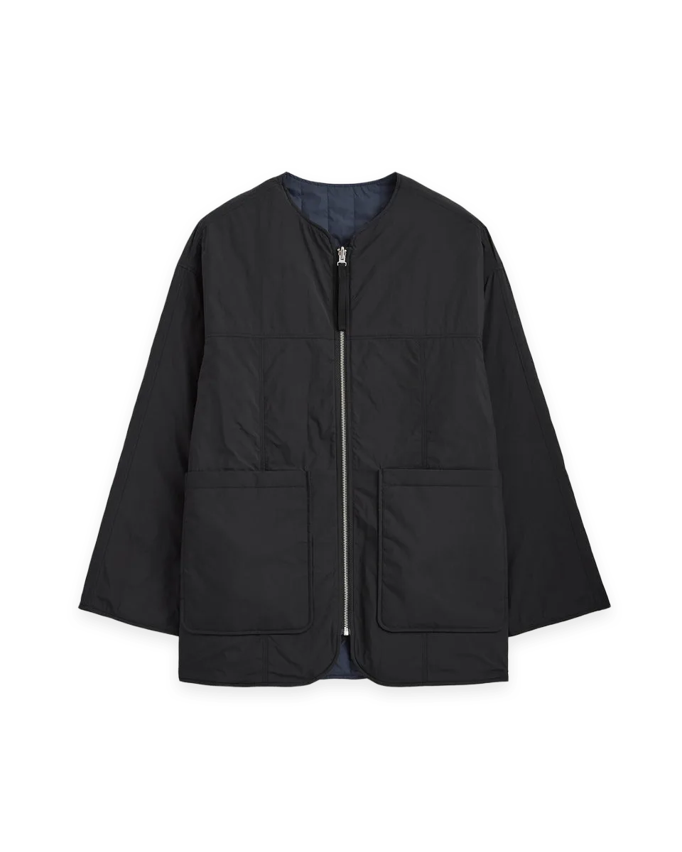 Everlane Re:Cycled Nylon Reversible Mid Liner · Meteorite/Dark Sapphire