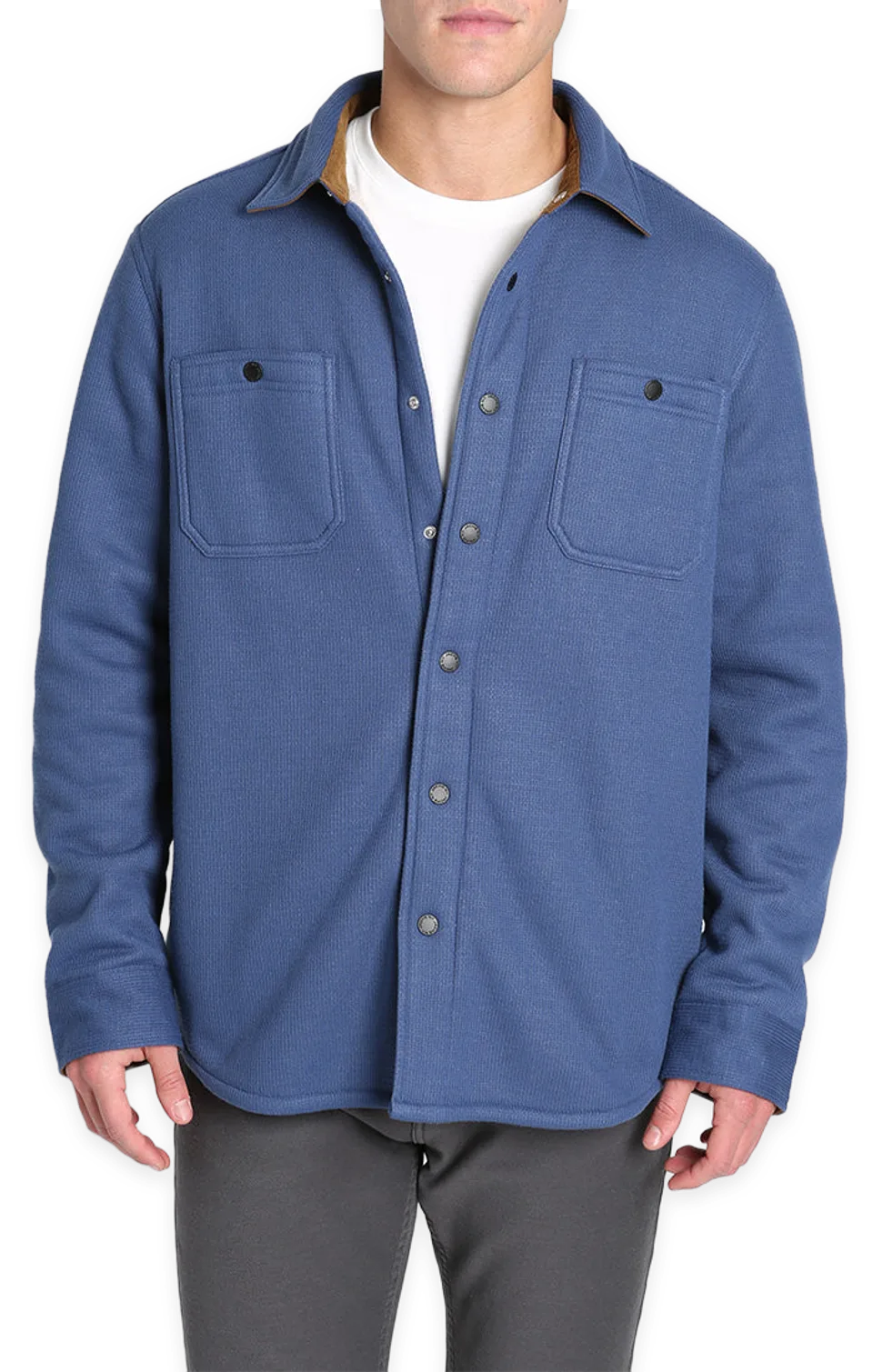 Jachs NY Sherpa Bonded Waffle Snap Workshirt