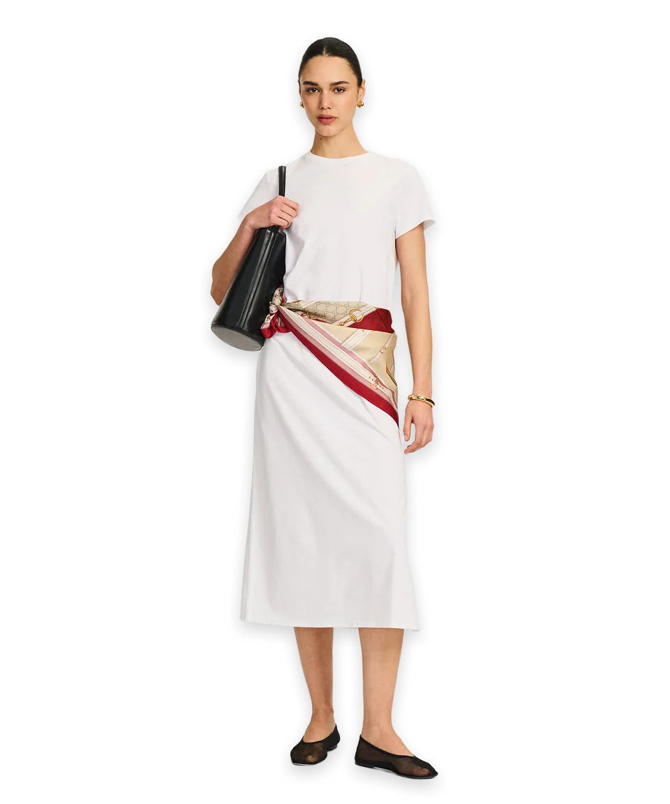 Naadam Lightweight Brushed Cotton T-Shirt Dress