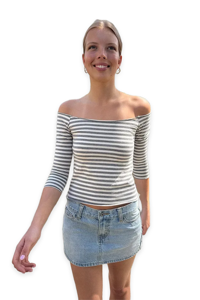 Brandy Melville Flora Striped Top