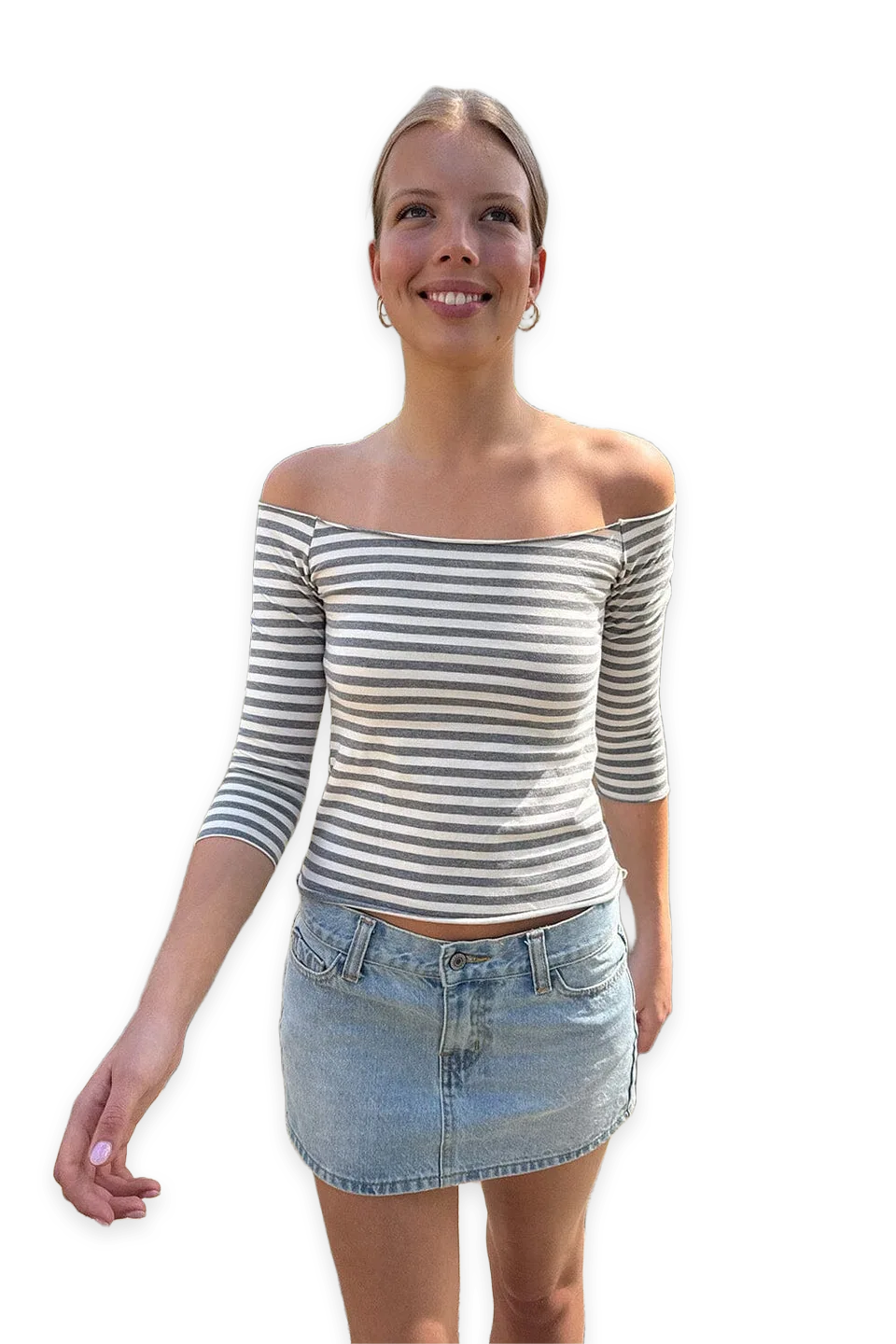 Brandy Melville Flora Striped Top