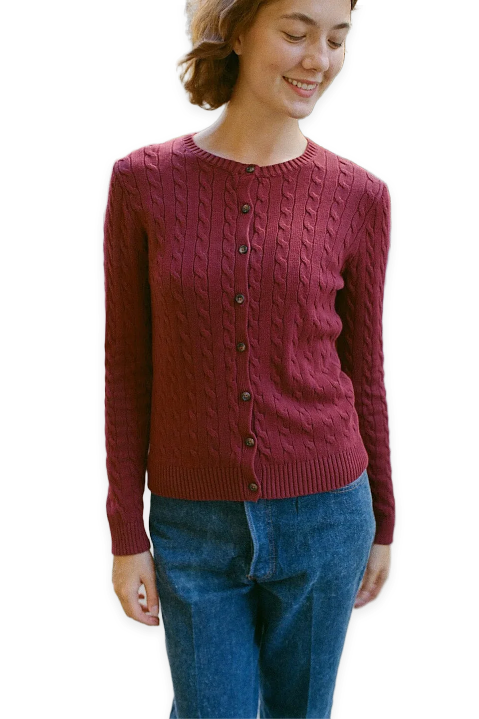 Brandy Melville Amalie Cable Knit Cardigan