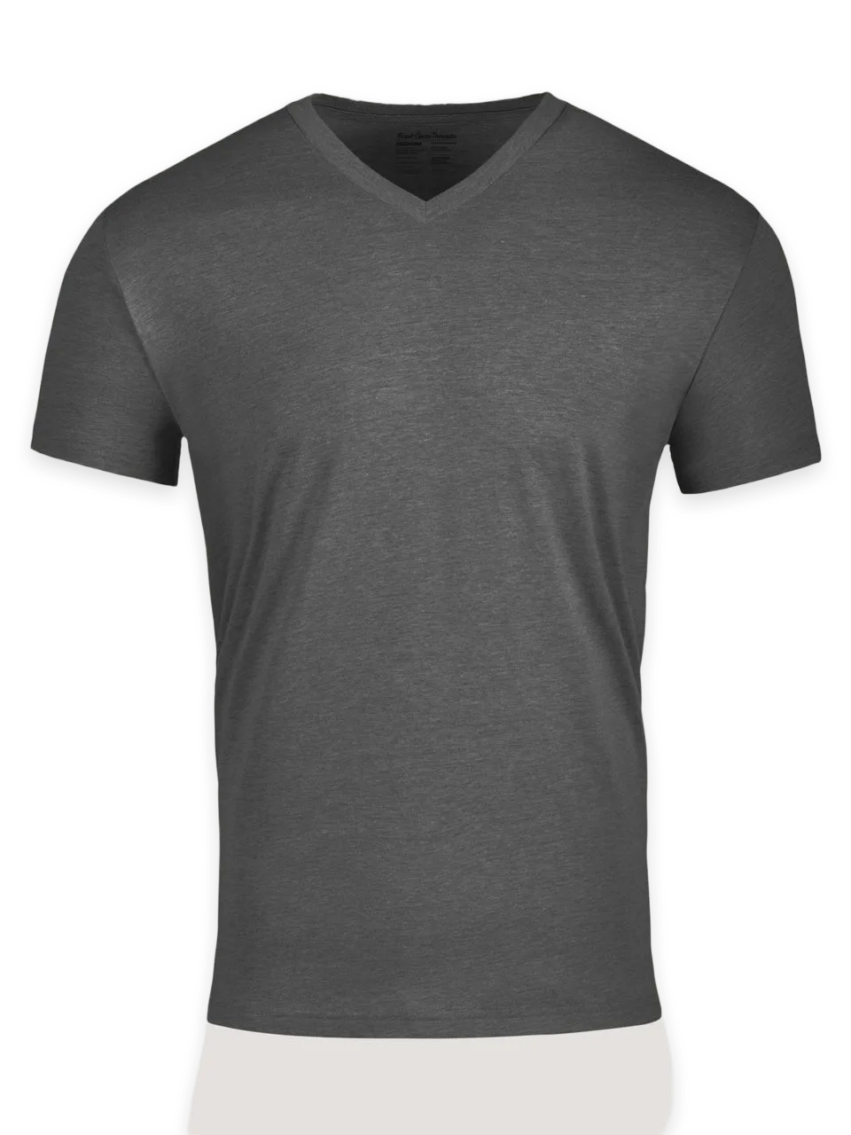 Fresh Clean Threads Carbon Grey V-Neck