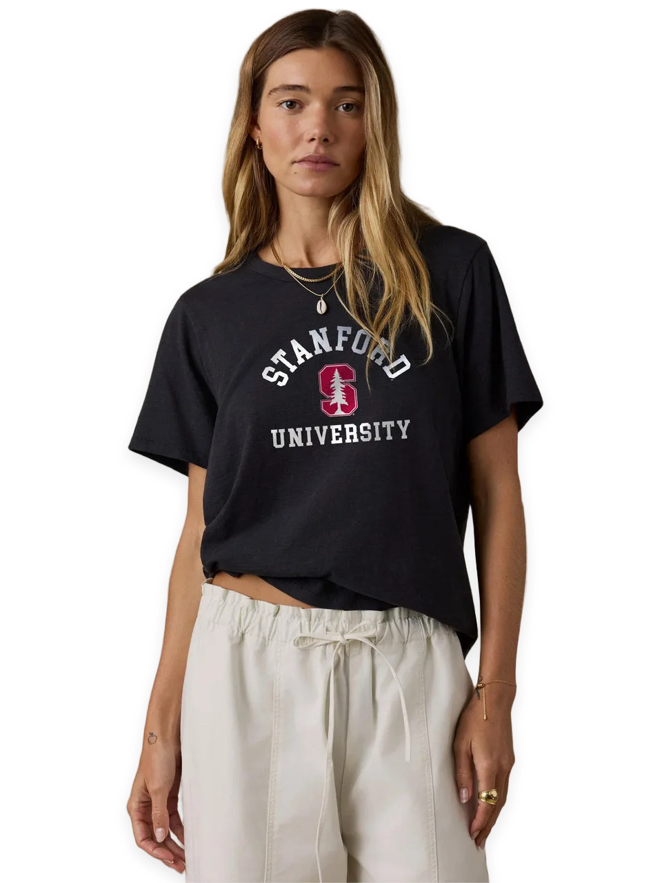 Faherty Stanford University Sunwashed Essential Tee