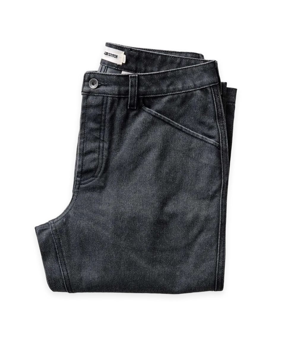 Taylor Stitch The Camp Pant in Coal Chipped Canvas