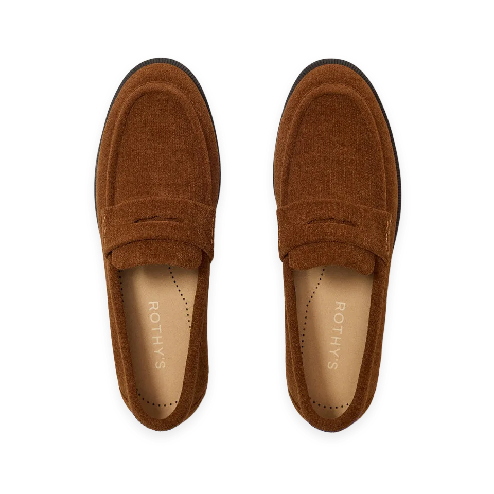 Rothy's The Penny Loafer · ReVelvet™ Russet