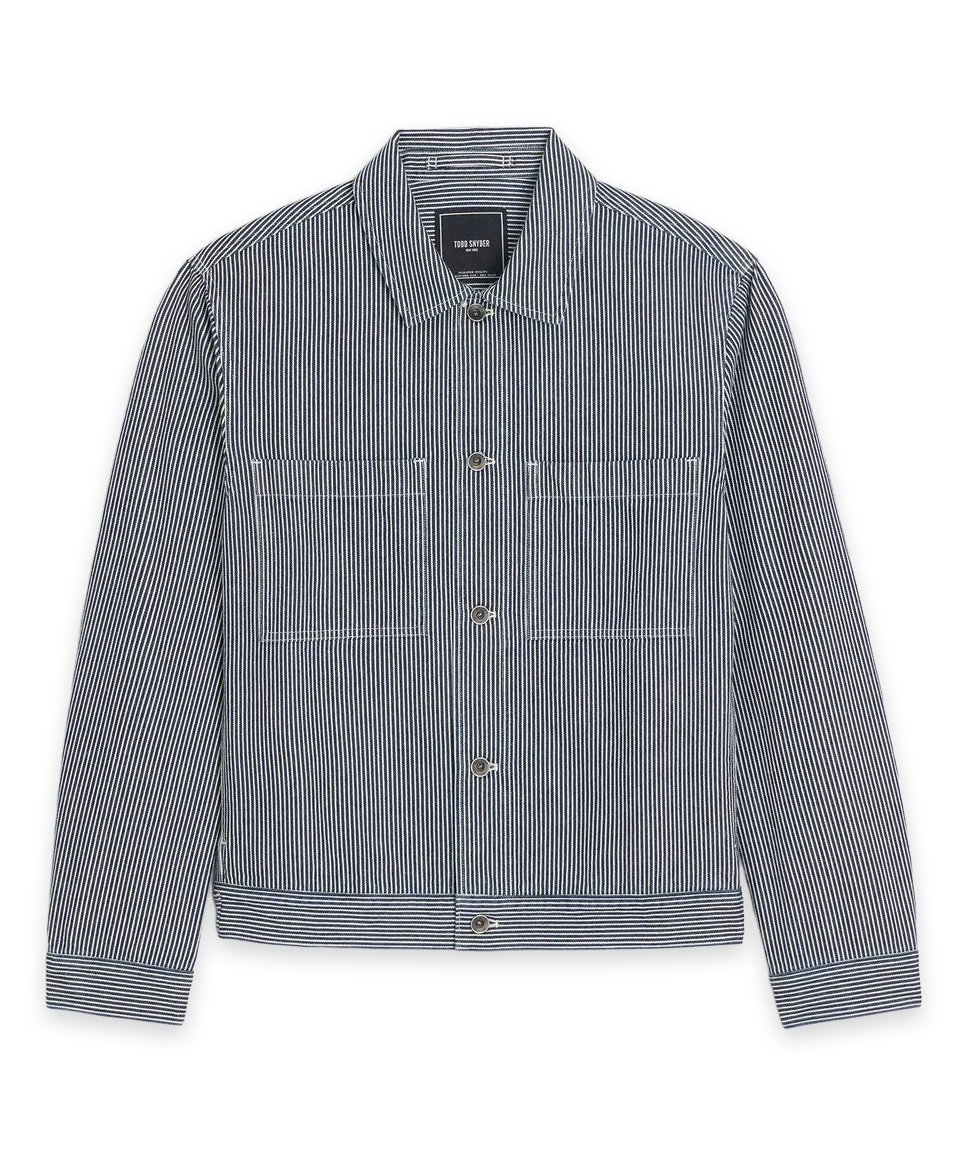 Todd Snyder Hickory Stripe Denim Jacket