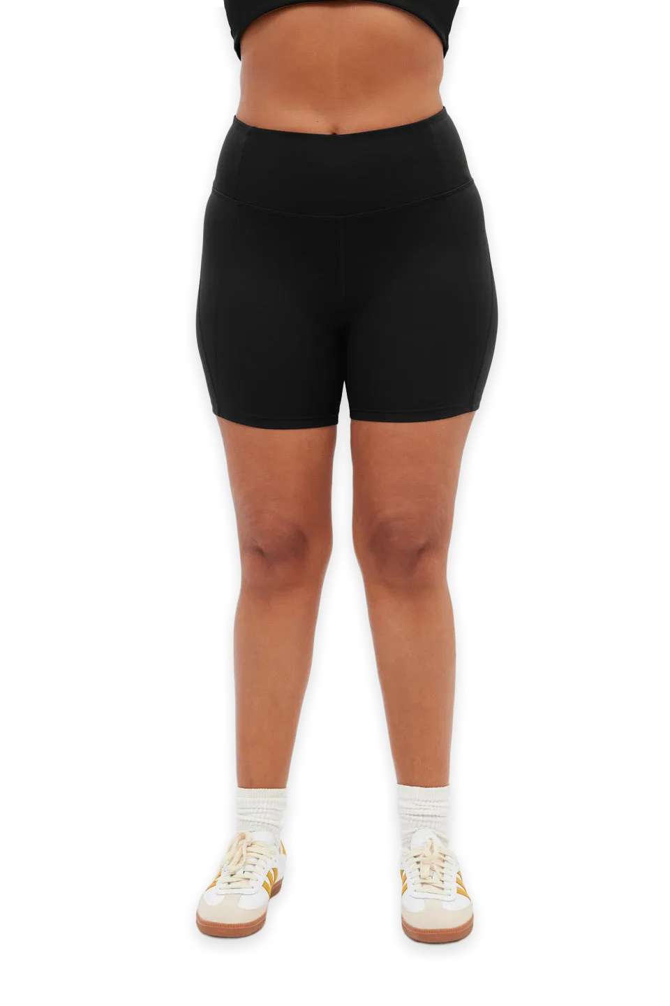 Girlfriend Collective Black High-Rise Run Short