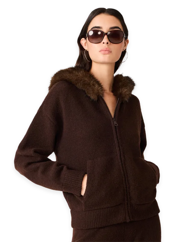 Steve Madden ANGELIQUE SWEATER DARK TOFFEE
