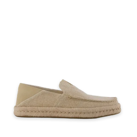 TOMS Mens Alonso Rope Loafer Natural Heritage Canvas