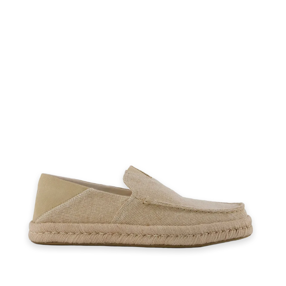 TOMS Mens Alonso Rope Loafer Natural Heritage Canvas