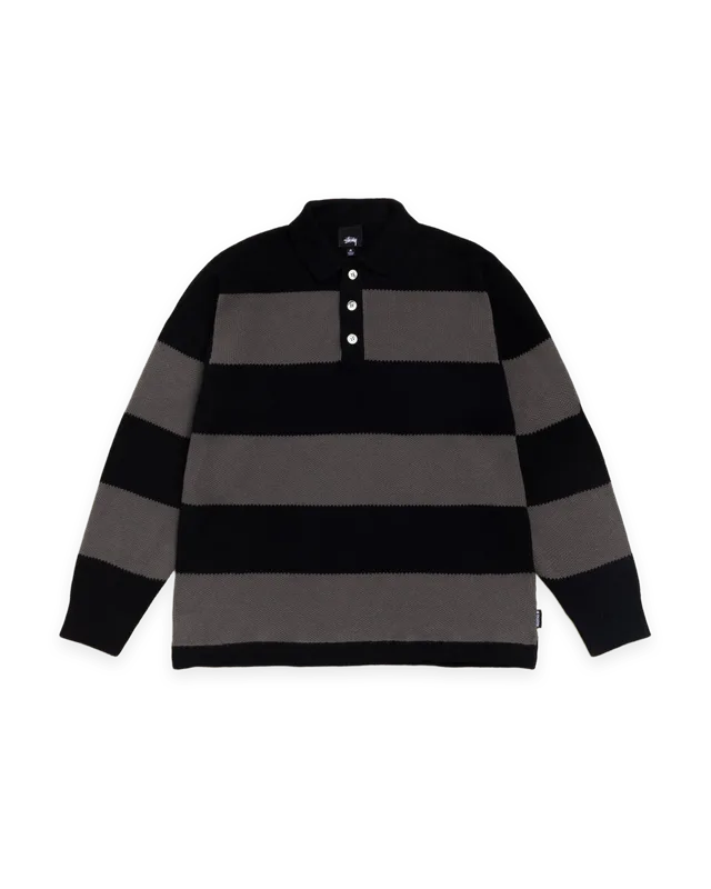 Stüssy PIQUE KNIT STRIPE RUGBY
