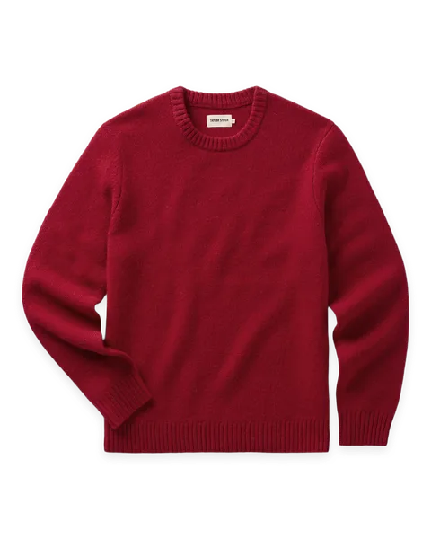 Taylor Stitch The Eastmoor Sweater in Claret Wool