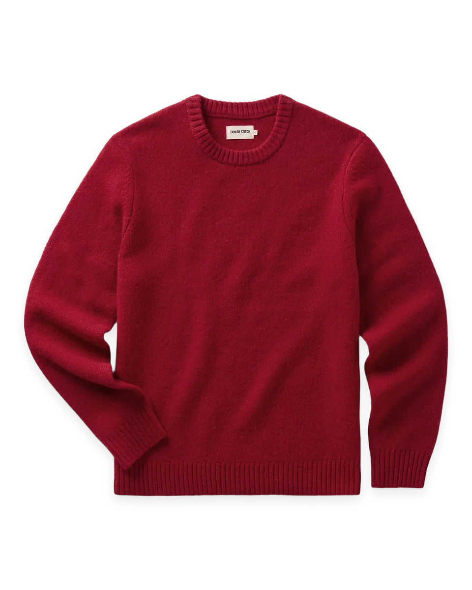 Taylor Stitch The Eastmoor Sweater in Claret Wool