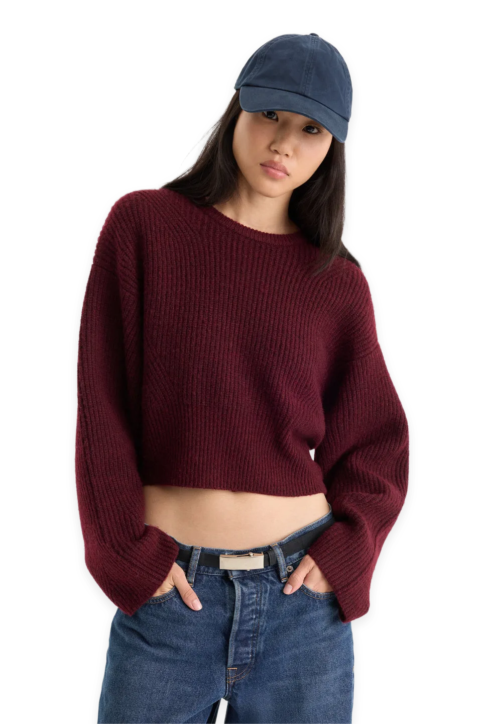 Good American THE CHUNKY KNIT SWEATER