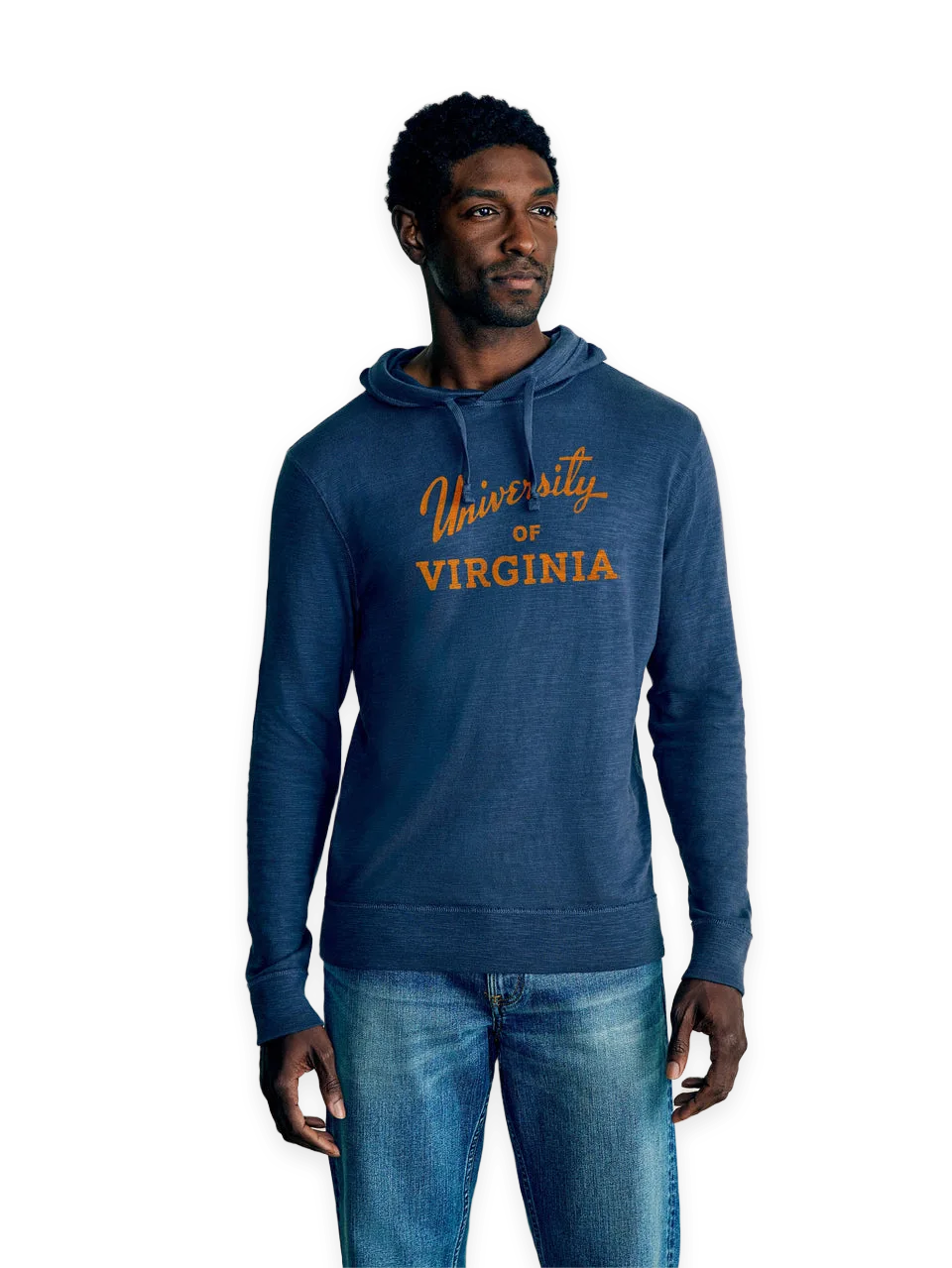 Faherty University of Virginia Sunwashed Organic Hoodie