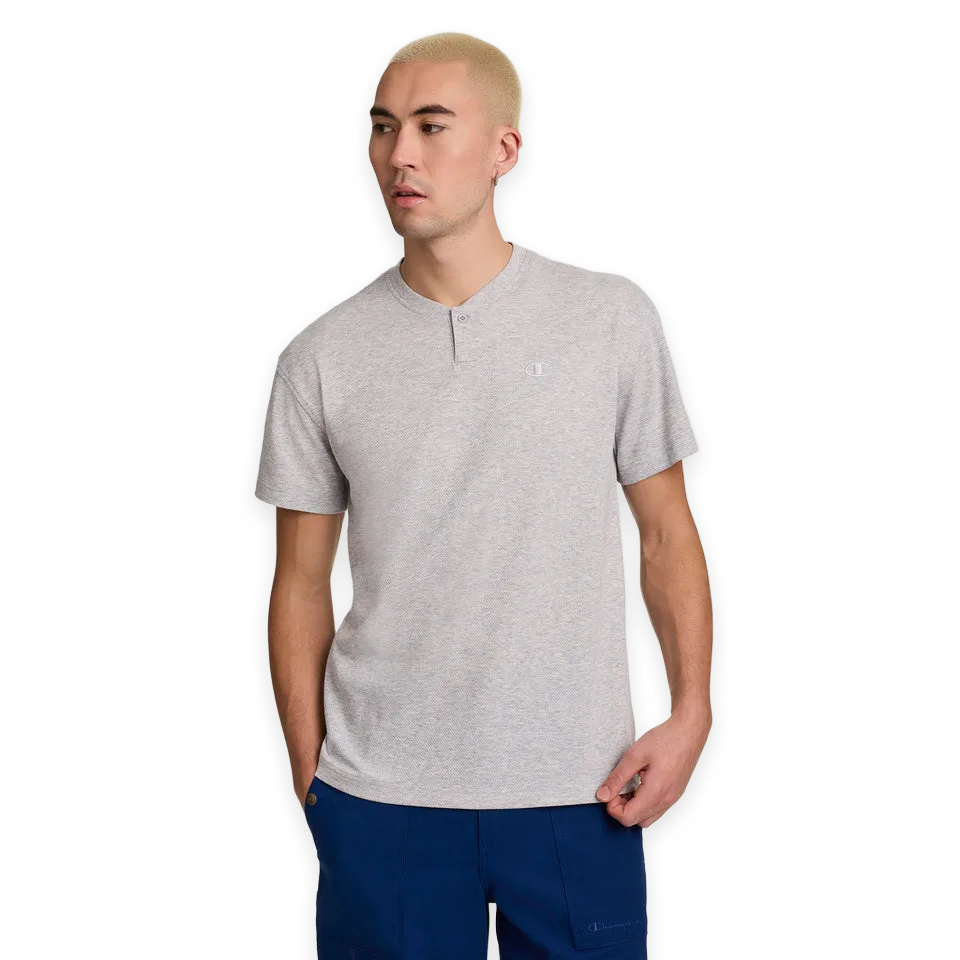 Champion Textured Henley, C Logo