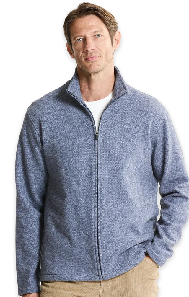 Jachs NY Heathered Knit Full-Zip