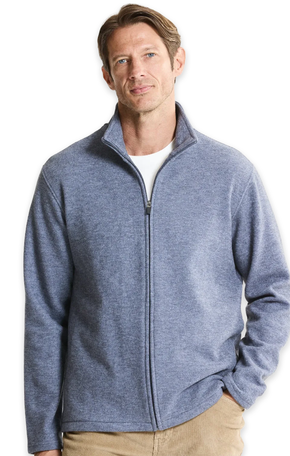 Jachs NY Heathered Knit Full-Zip