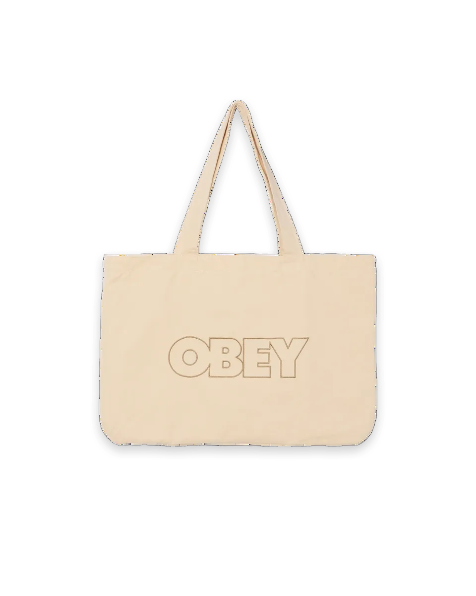 Obey OUTLINE CANVAS TOTE BAG