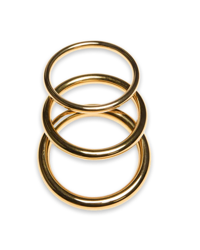 Ksubi STAKKED BANGLE SET GOLD