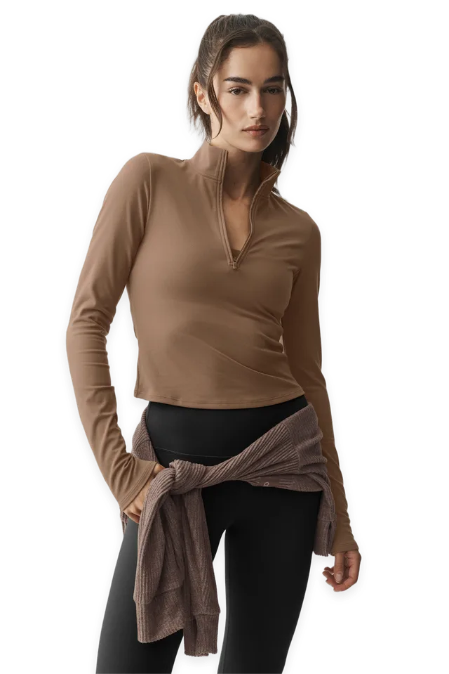 Alo ALO Softsculpt Precision 1/4 Zip Long Sleeve