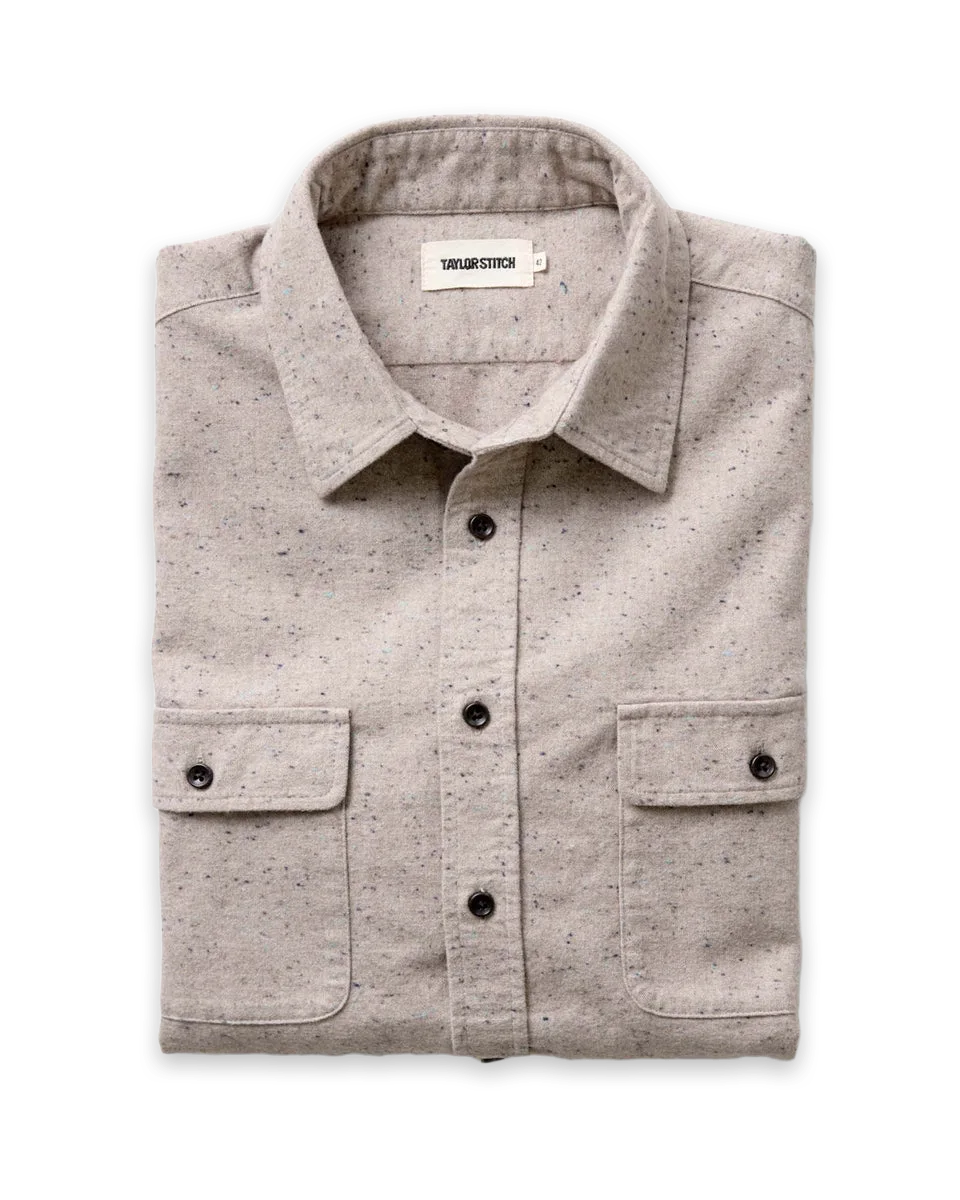 Taylor Stitch The Yosemite Shirt in Oat Donegal