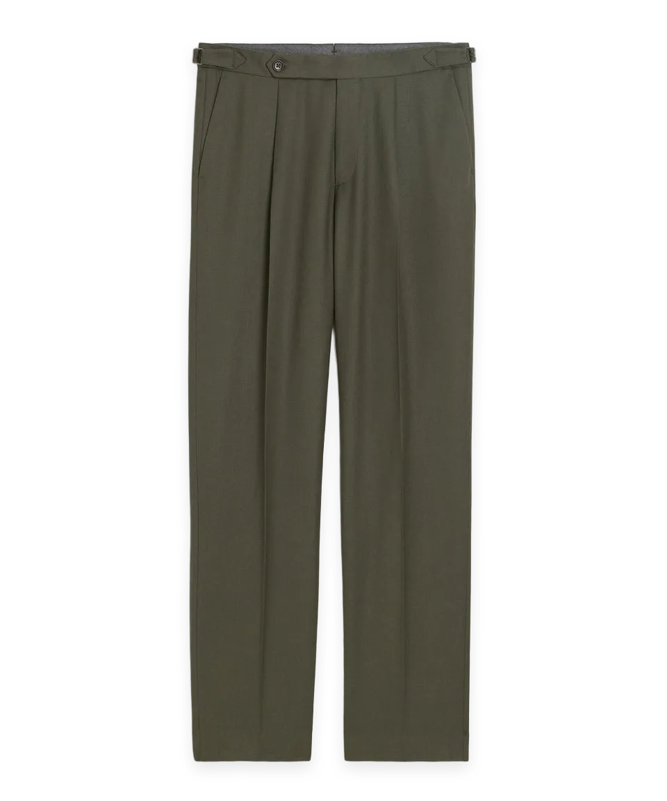 Todd Snyder Brushed Flannel Side Tab Trouser