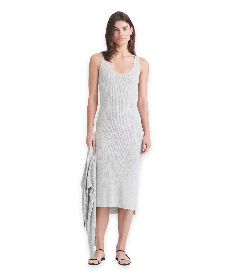 Naadam Silk Cashmere Midi Tank Dress