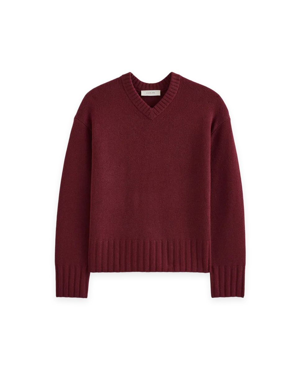 Everlane V-Neck Sweater in Extrafine Luxe Merino, photo 2