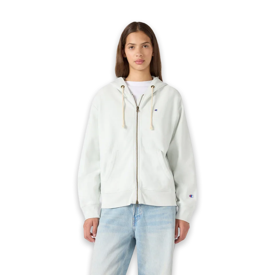 Champion Women's Knitted Hooded Full Zip Sweatshirt
