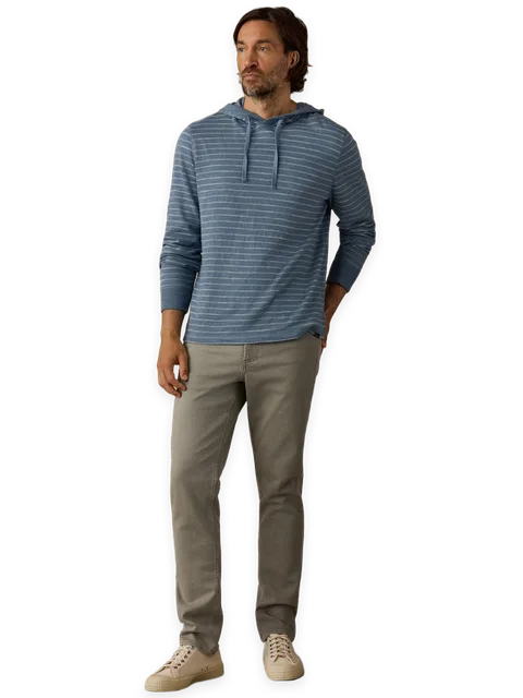 Faherty Stretch Terry 5-Pocket Athletic Fit Pant
