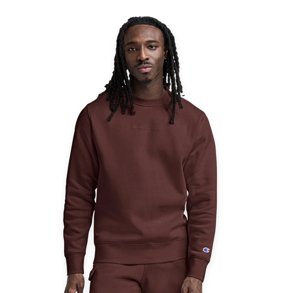 Champion Powerblend Crewneck Sweatshirt, Tonal Script Logo