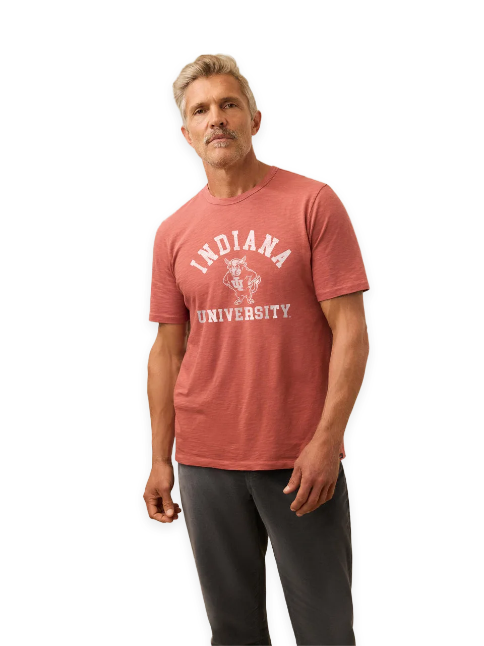 Faherty Indiana University Sunwashed Regenerative Tee