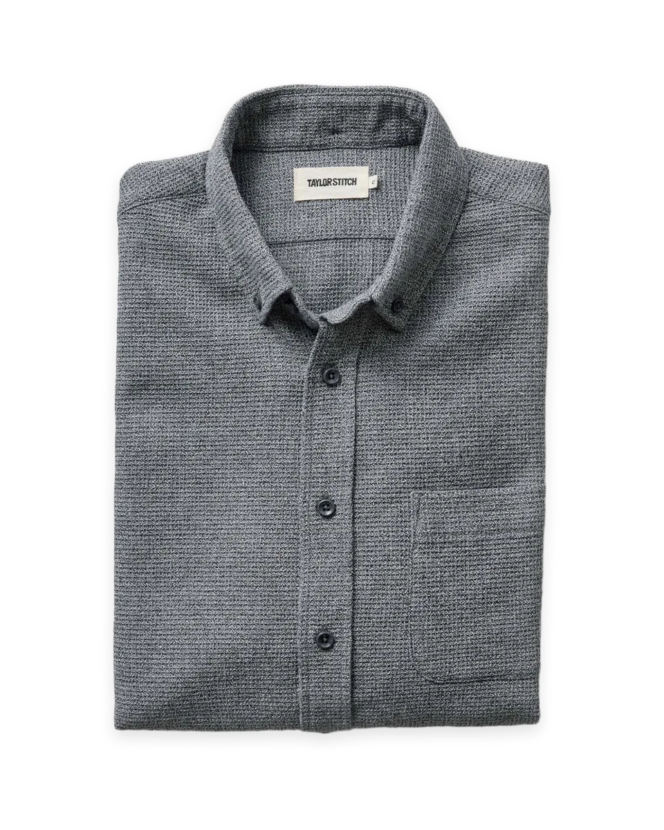 Taylor Stitch The Jack in Charcoal Twist Waffle